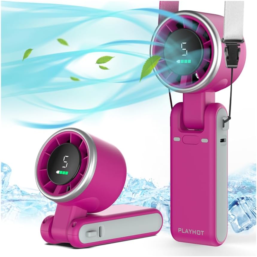 Portable Handheld Turbo Fan, Air Turbo Tech, 5 Speed 3 IN 1 Fans