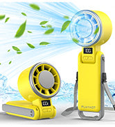 Portable Handheld Fan, 60°F Ice Cooling, 5 Speed 25550RPM