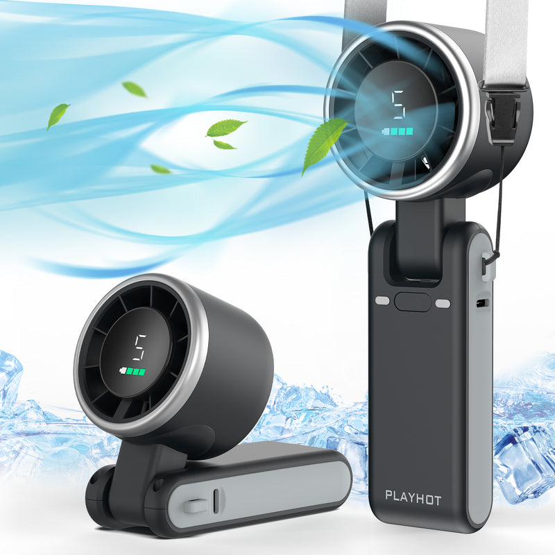 Portable Handheld Turbo Fan, Air Turbo Tech, 5 Speed 3 IN 1 Fans