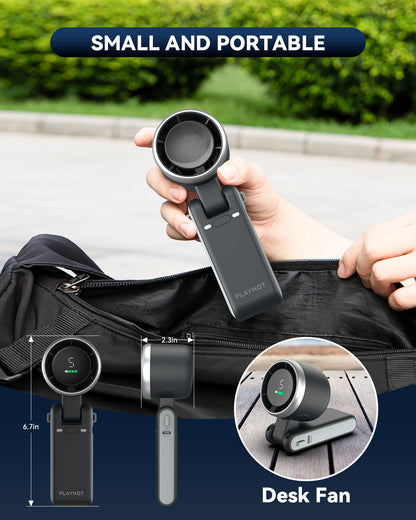 Portable Turbo Fan - 13,550 RPM, 5 Speeds, 20H Battery, Ultra-Cooling
