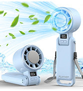 Portable Handheld Fan, 60°F Ice Cooling, 5 Speed 25550RPM